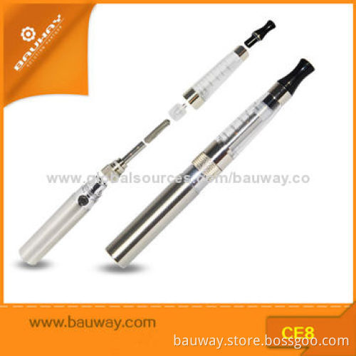 eGo CE8 Electronic Cigarette Clearomizers, 2mL Liquid Capacity, Atomizer Fit eGo Battery